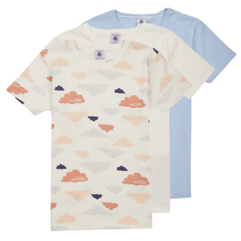 Abbigliamento Bambino T-shirt maniche corte Petit Bateau A071400 X3 Multicolore