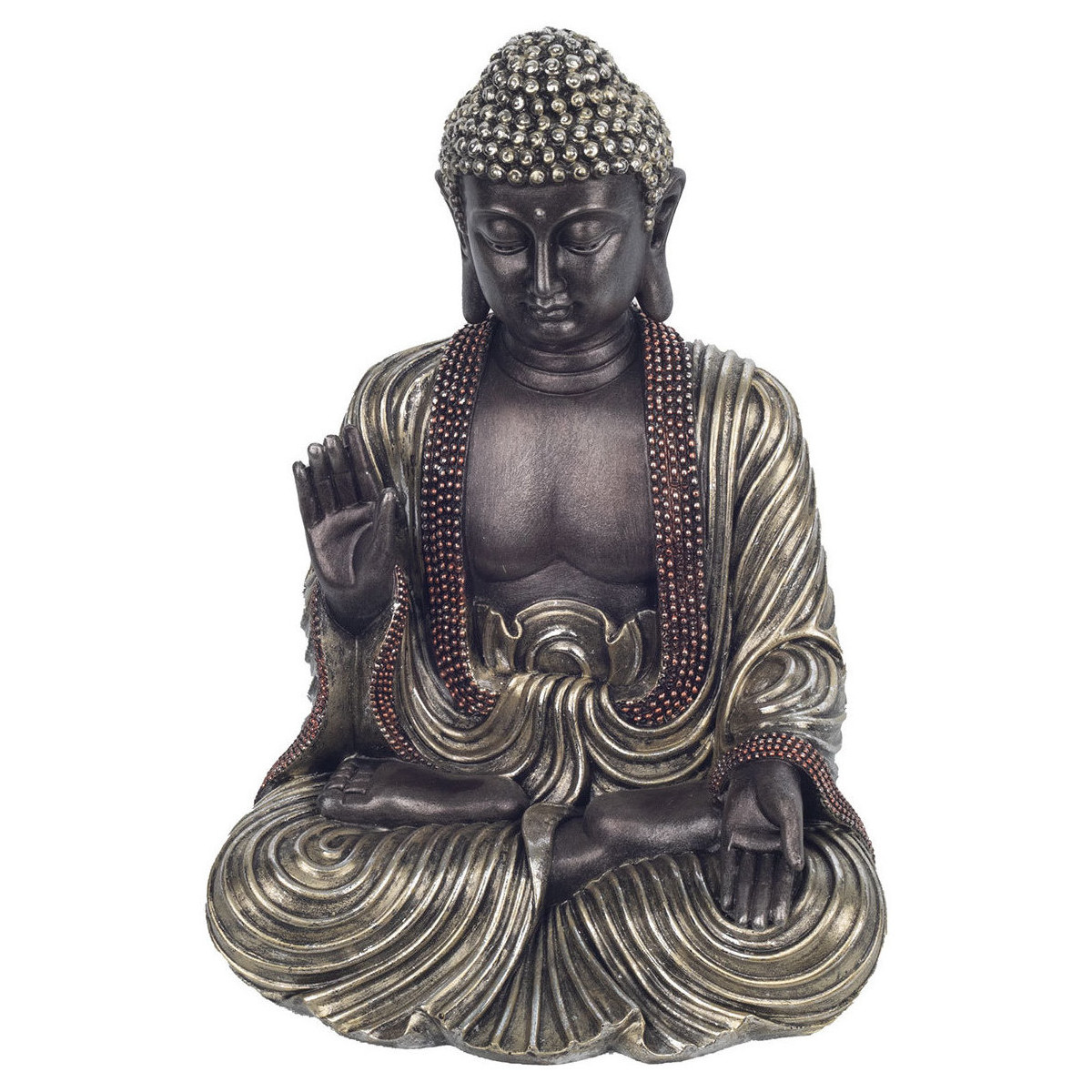 Casa Statuette e figurine Signes Grimalt Figura Di Buddha Meditando Nero