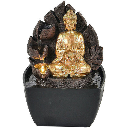 Casa Statuette e figurine Signes Grimalt Buddha Con Luce Oro