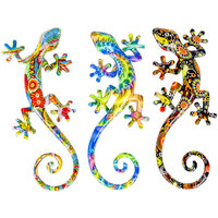 Casa Statuette e figurine Signes Grimalt Lizard Figura 3 Unità Multicolore