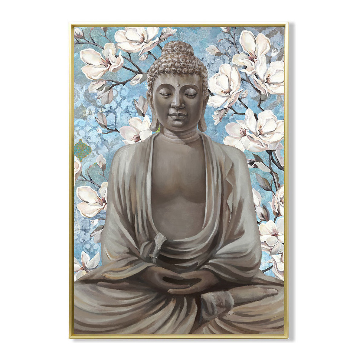 Casa Dipinti / tele Signes Grimalt Buddha Background Flores Blu