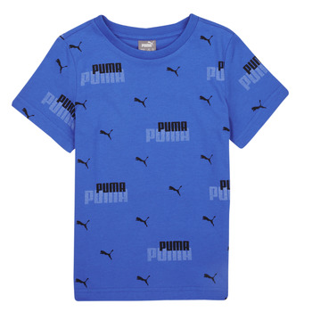 Abbigliamento Bambino T-shirt maniche corte Puma ESS+ LOGO POWER AOP Nero