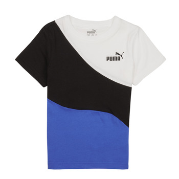 Abbigliamento Bambino T-shirt maniche corte Puma PUMA POWER Nero / Blu
