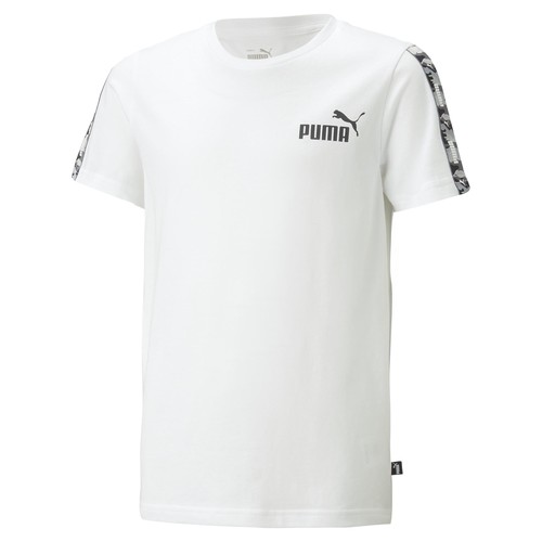 Abbigliamento Bambino T-shirt maniche corte Puma ESS TAPE CAMO Bianco