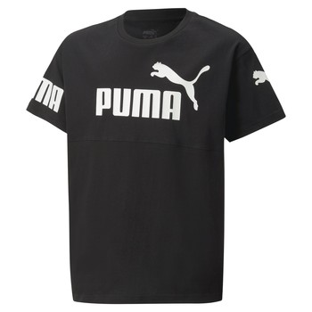 Abbigliamento Bambino T-shirt maniche corte Puma PUMA POWER Nero