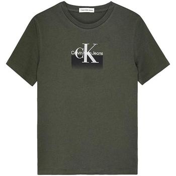 Abbigliamento Bambino T-shirt maniche corte Calvin Klein Jeans  Verde