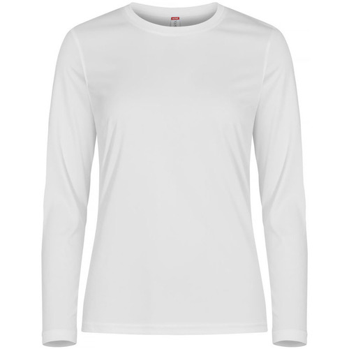 Abbigliamento Donna T-shirts a maniche lunghe C-Clique UB376 Bianco