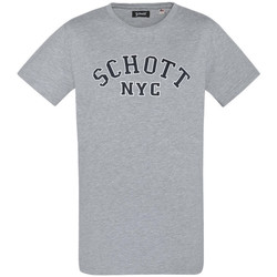 Abbigliamento Uomo T-shirt maniche corte Schott TSCREW19A Grigio