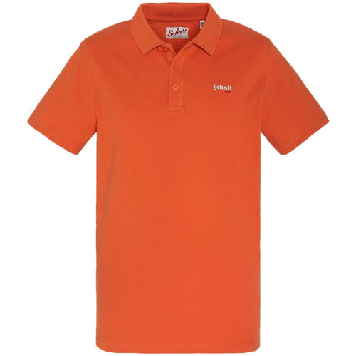 Abbigliamento Uomo Polo maniche corte Schott SC0022 Arancio