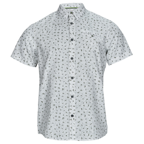 Abbigliamento Uomo Camicie maniche corte Petrol Industries Shirt Short Sleeve AOP Bianco