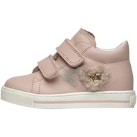 Scarpe Bambina Sneakers alte Falcotto Sneakers in pelle con dettaglio glitter rosa