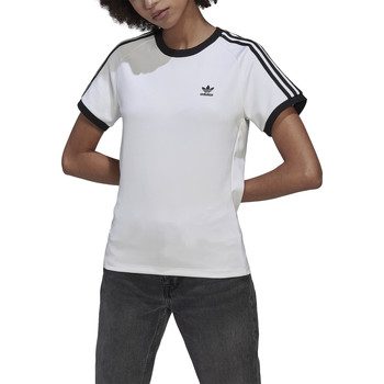 Abbigliamento Donna T-shirt maniche corte adidas Originals Adicolor Classic Slim 3Stripes Bianco