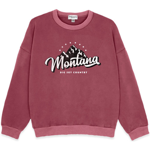 Abbigliamento Bambina Felpe French Disorder Sweatshirt fille  Max Washed Montana Rosso