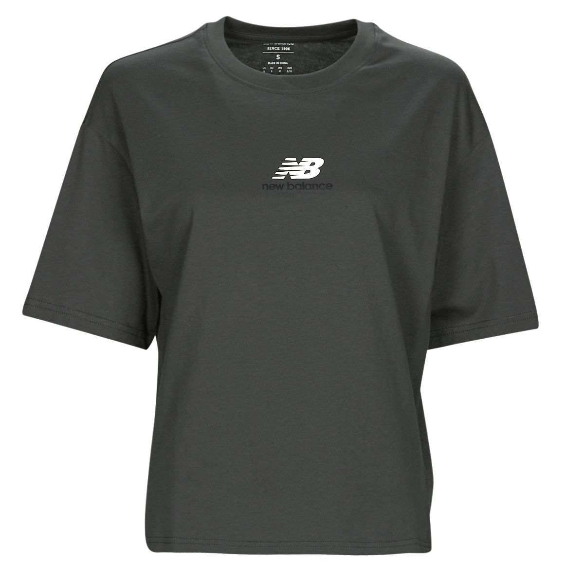 Abbigliamento Donna T-shirt maniche corte New Balance Athletics 1/4 Zip Nero