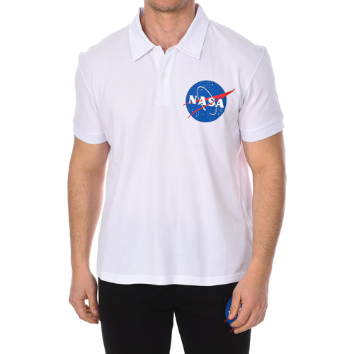 Abbigliamento Uomo Polo maniche corte Nasa NASA16PO-WHITE Bianco