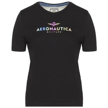 Abbigliamento Donna T-shirt maniche corte Aeronautica Militare TS2031DJ4960101 Nero
