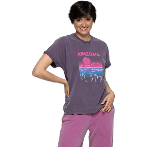 Abbigliamento Donna T-shirt maniche corte French Disorder T-shirt femme  Mika Washed Arizona Viola