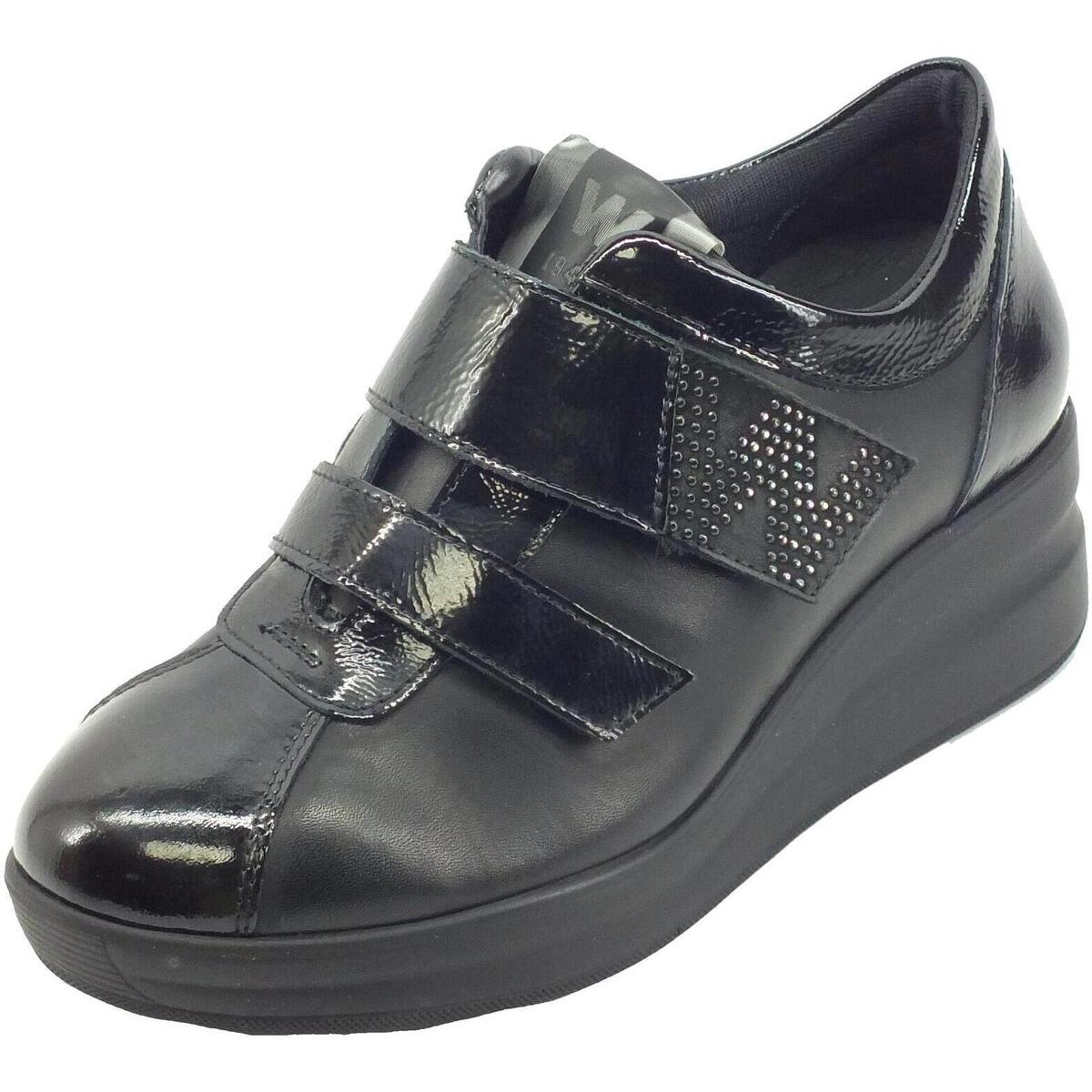 Scarpe Donna Sneakers Melluso R25643 Silvy Nero