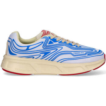 Scarpe Uomo Sneakers basse Fessura sneaker RUNFLEX01 bianco blu BIANCO