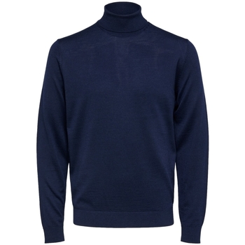 Abbigliamento Uomo Maglioni Selected Town Merino - Navy Blazer Blu