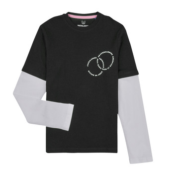 Abbigliamento Bambino T-shirts a maniche lunghe Jack & Jones JOROLI SKATER LAYER TEE LS CREW NECK Nero