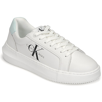 Scarpe Donna Sneakers basse Calvin Klein Jeans CHUNKY CUPSOLE LACEUP MON LTH WN Bianco / Verde