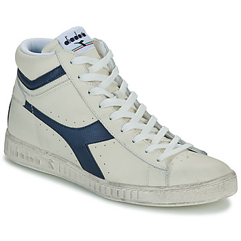 Scarpe Sneakers alte Diadora GAME L HIGH WAXED Bianco / Blu