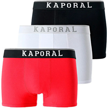 Biancheria Intima Uomo Boxer Kaporal Pack x3 front logo Nero