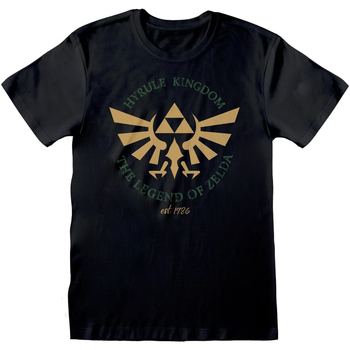 Abbigliamento T-shirts a maniche lunghe Legend Of Zelda Hyrule Kingdom Nero