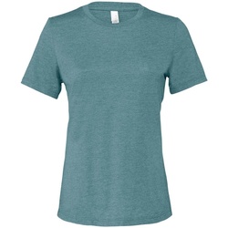 Abbigliamento Donna T-shirts a maniche lunghe Bella + Canvas CVC Blu
