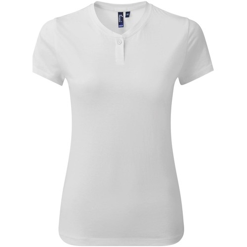 Abbigliamento Donna T-shirts a maniche lunghe Premier Comis Bianco