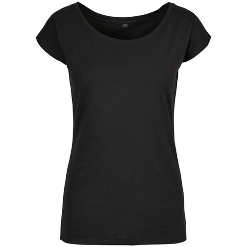 Abbigliamento Donna T-shirts a maniche lunghe Build Your Brand BB013 Nero