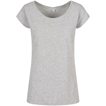 Abbigliamento Donna T-shirts a maniche lunghe Build Your Brand BB013 Grigio