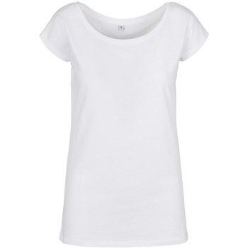 Abbigliamento Donna T-shirts a maniche lunghe Build Your Brand BB013 Bianco