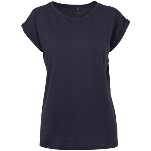 Abbigliamento Donna T-shirts a maniche lunghe Build Your Brand BY021 Blu