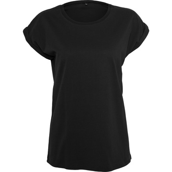 Abbigliamento Donna T-shirts a maniche lunghe Build Your Brand BY138 Nero