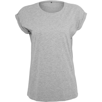 Abbigliamento Donna T-shirts a maniche lunghe Build Your Brand BY021 Grigio