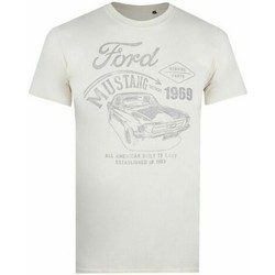 Abbigliamento Uomo T-shirts a maniche lunghe Ford Mustang Detroit Beige