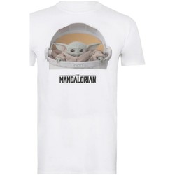 Abbigliamento Uomo T-shirts a maniche lunghe Star Wars: The Mandalorian TV1020 Bianco