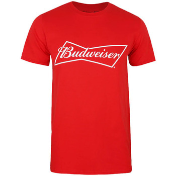 Abbigliamento Uomo T-shirts a maniche lunghe Budweiser  Rosso