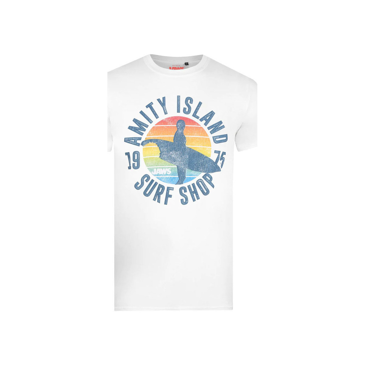 Abbigliamento Uomo T-shirts a maniche lunghe Jaws Amity Surf Shop Bianco
