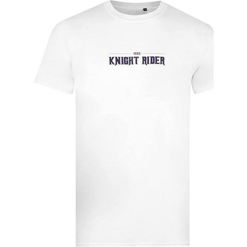 Abbigliamento Uomo T-shirts a maniche lunghe Knight Rider 1982 Bianco