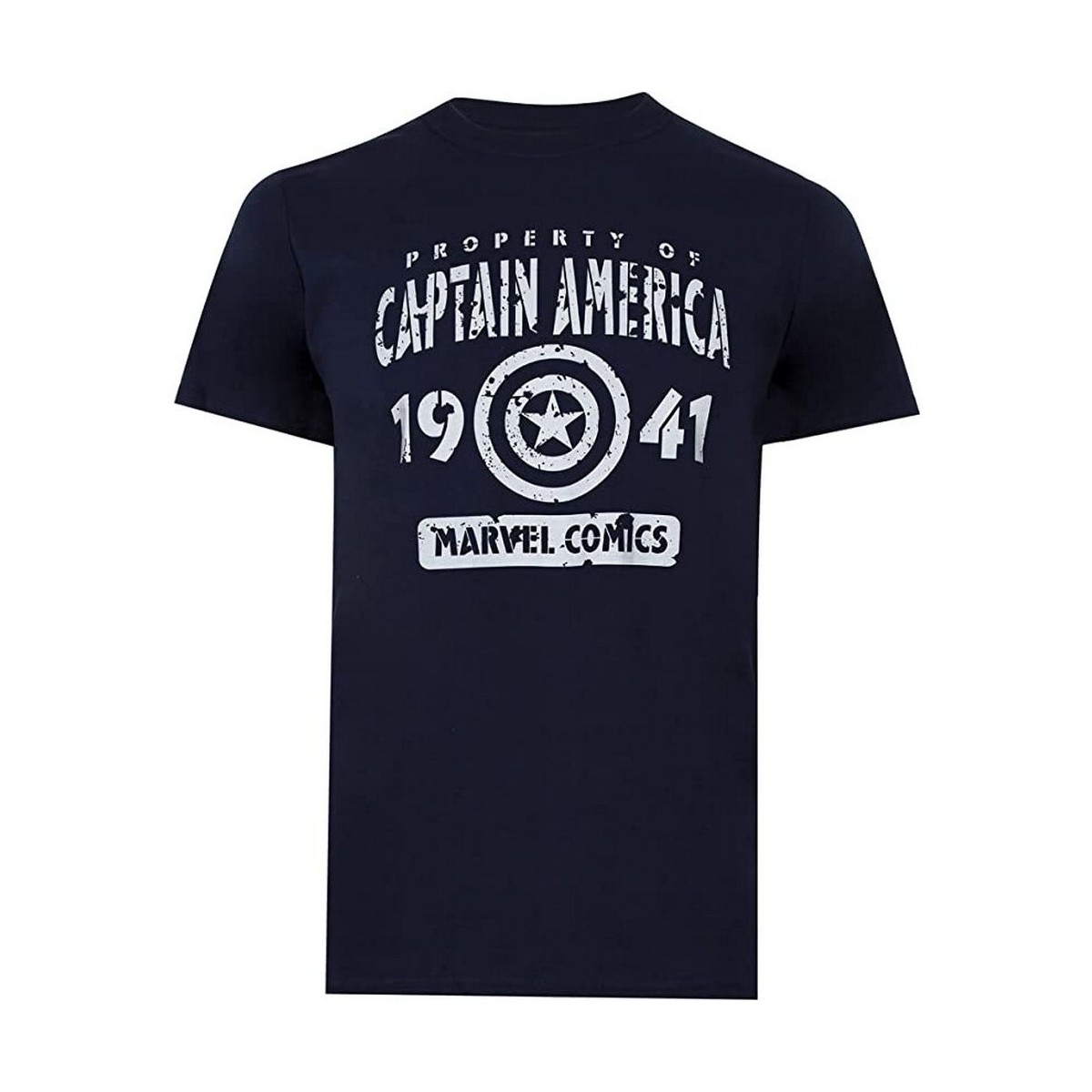 Abbigliamento Uomo T-shirts a maniche lunghe Marvel Property Of Captain America Bianco