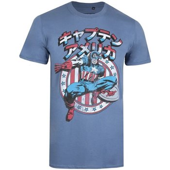 Abbigliamento Uomo T-shirts a maniche lunghe Captain America  Multicolore