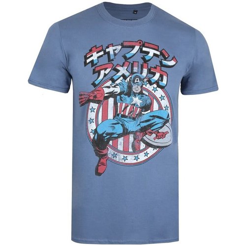 Abbigliamento Uomo T-shirts a maniche lunghe Captain America TV1086 Multicolore