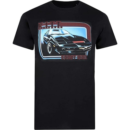 Abbigliamento Uomo T-shirts a maniche lunghe Knight Rider TV1104 Nero