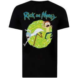 Abbigliamento Uomo T-shirts a maniche lunghe Rick And Morty TV1108 Nero