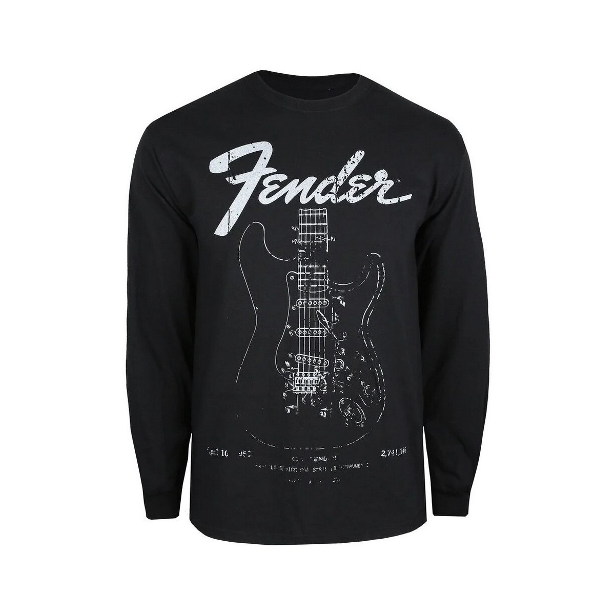 Abbigliamento Uomo T-shirts a maniche lunghe Fender TV1110 Nero