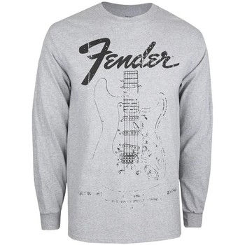 Abbigliamento Uomo T-shirts a maniche lunghe Fender  Grigio