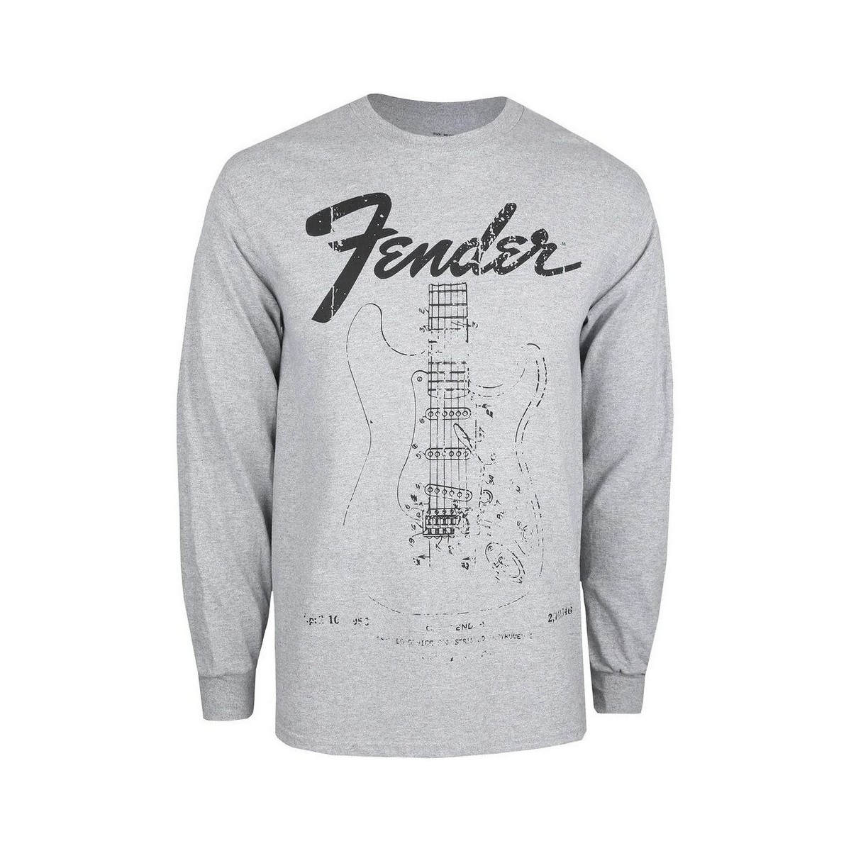 Abbigliamento Uomo T-shirts a maniche lunghe Fender TV1110 Grigio